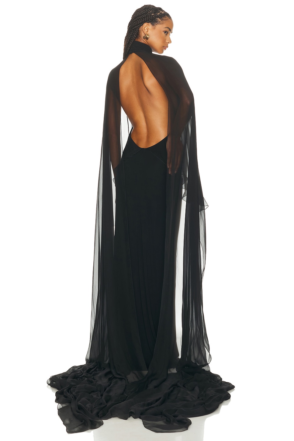 Image 1 of Ralph Lauren Collection Tilly Gown in Black