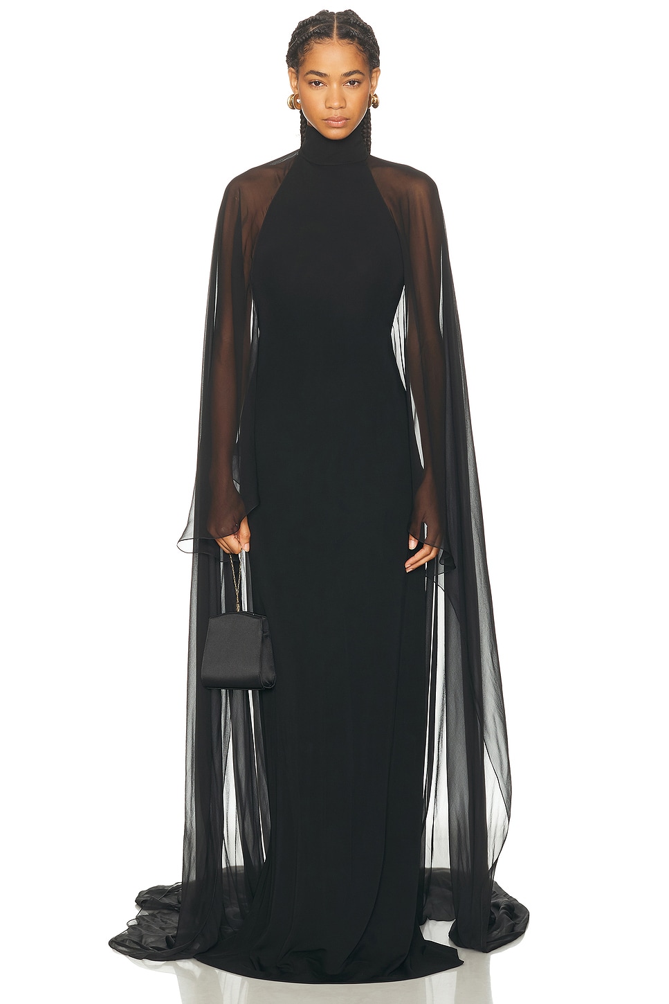 Ralph Lauren Tilly Gown In Black