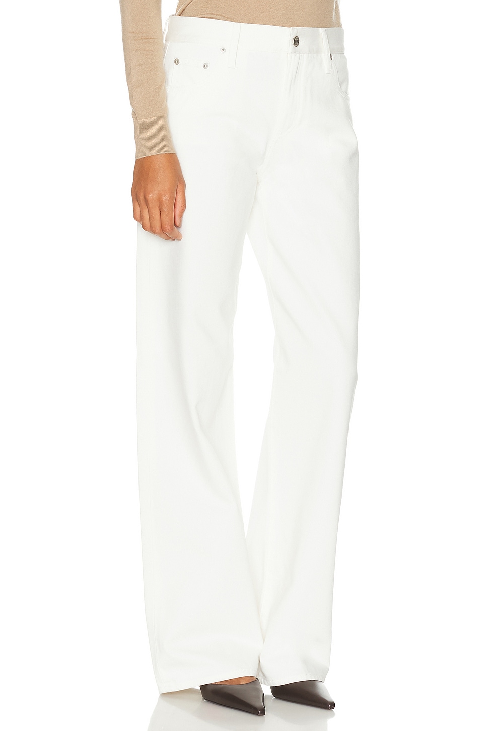 Ralph Lauren Mercer Relaxed Wide-leg Jean In White