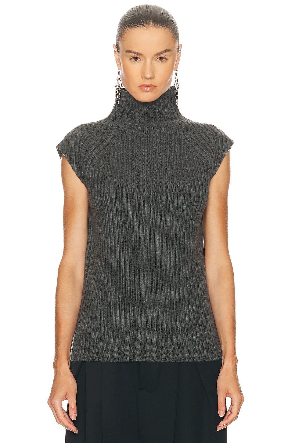 Image 1 of Ralph Lauren Collection Cashmere Sweater in Medium Grey Melange
