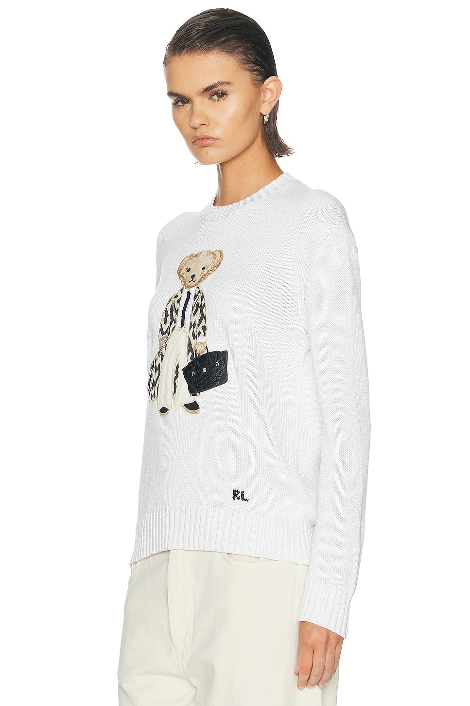 Ralph Lauren Collection Lofty Silk Bear Long Sleeve Sweater | Thumbnail 2 Ralph Lauren Collection Lofty Silk Bear Long Sleeve Sweater | Thumbnail 2