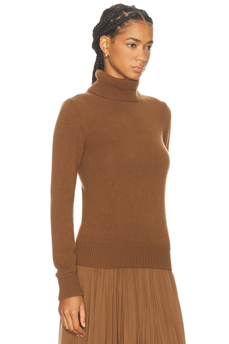 Ralph Lauren Turtleneck Sweater In Brown