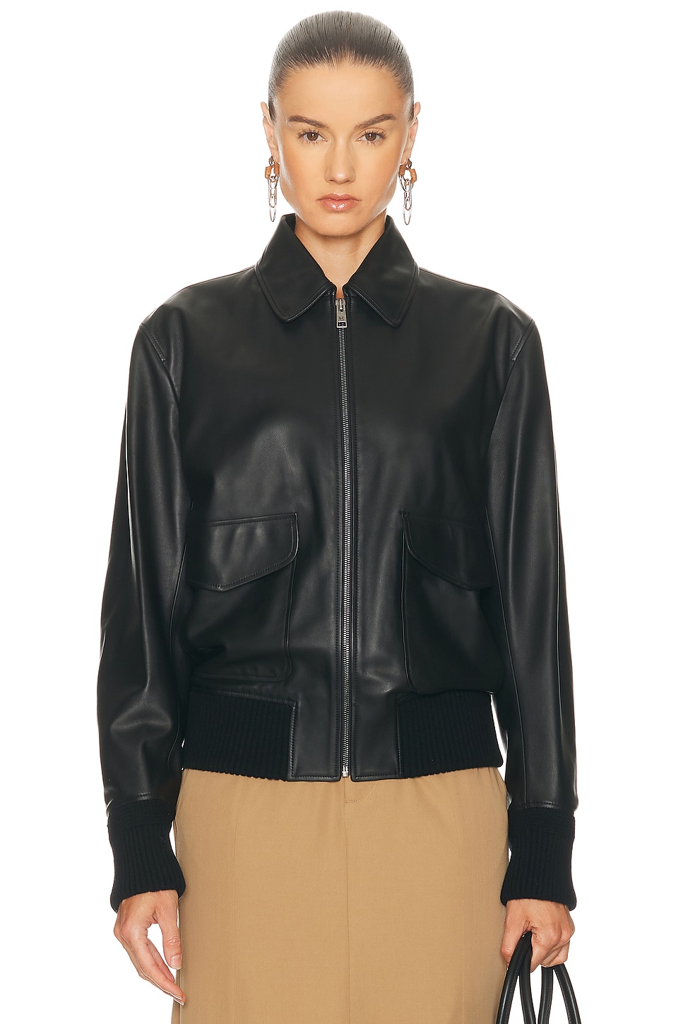 Image 1 of Ralph Lauren Collection Coale Bomber Jacket in Black