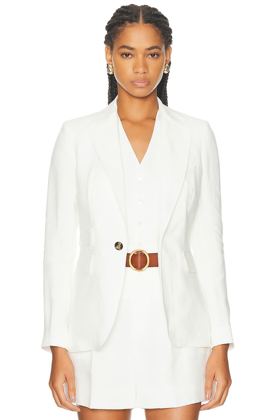 Ralph Lauren Cashmere Jacketing Lnd Jkt In White