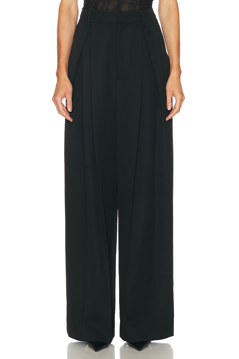 Image 1 of Ralph Lauren Collection Kelsie Trouser in Black