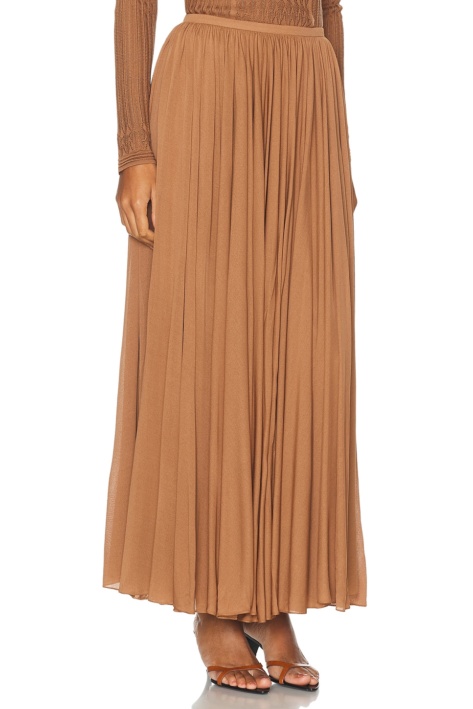 Ralph Lauren Midi Skirt In Brown