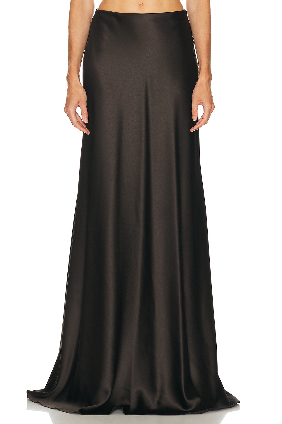 Image 1 of Ralph Lauren Collection Masina Skirt in Dark Brown