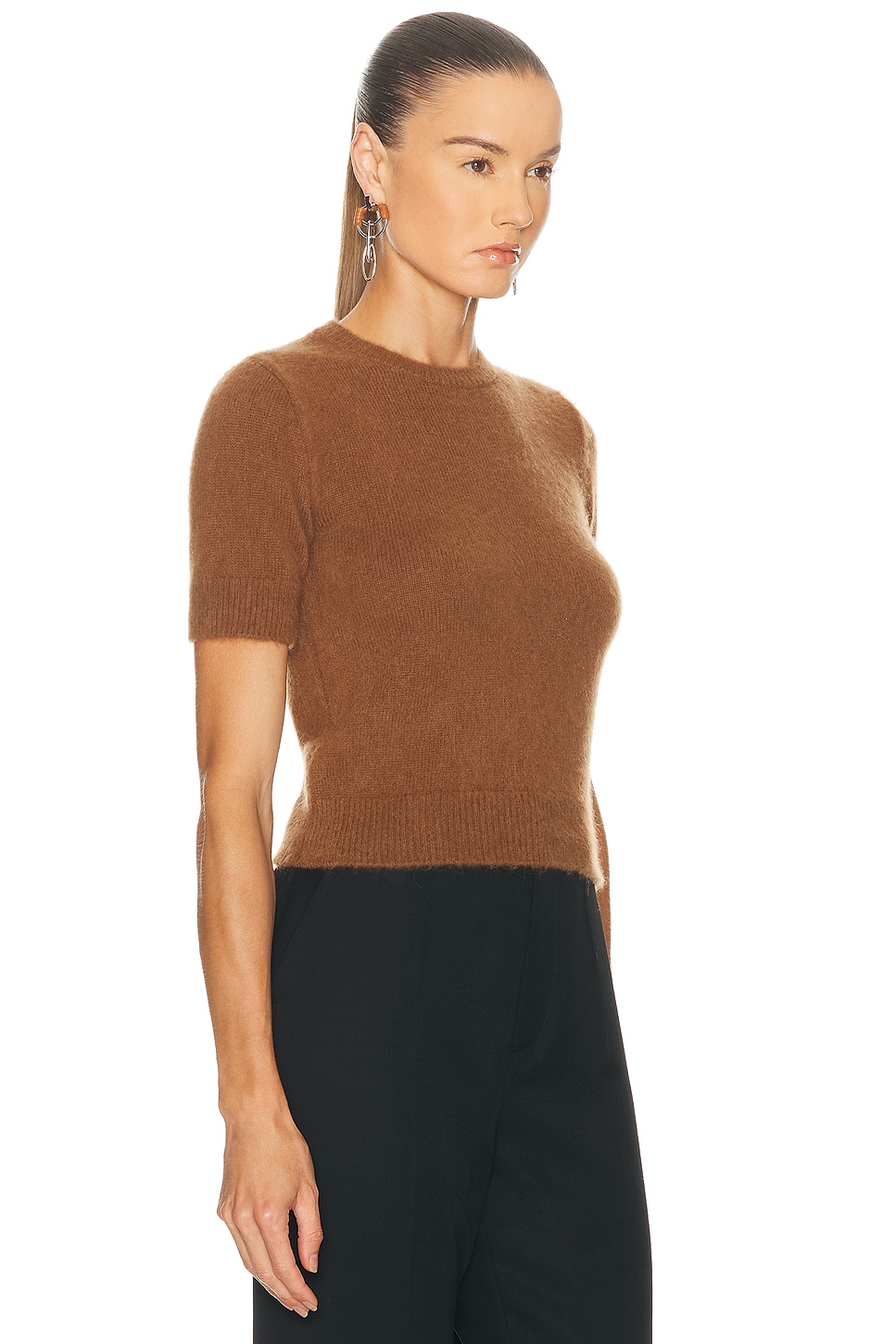 Ralph Lauren Short Sleeve Top In Brown