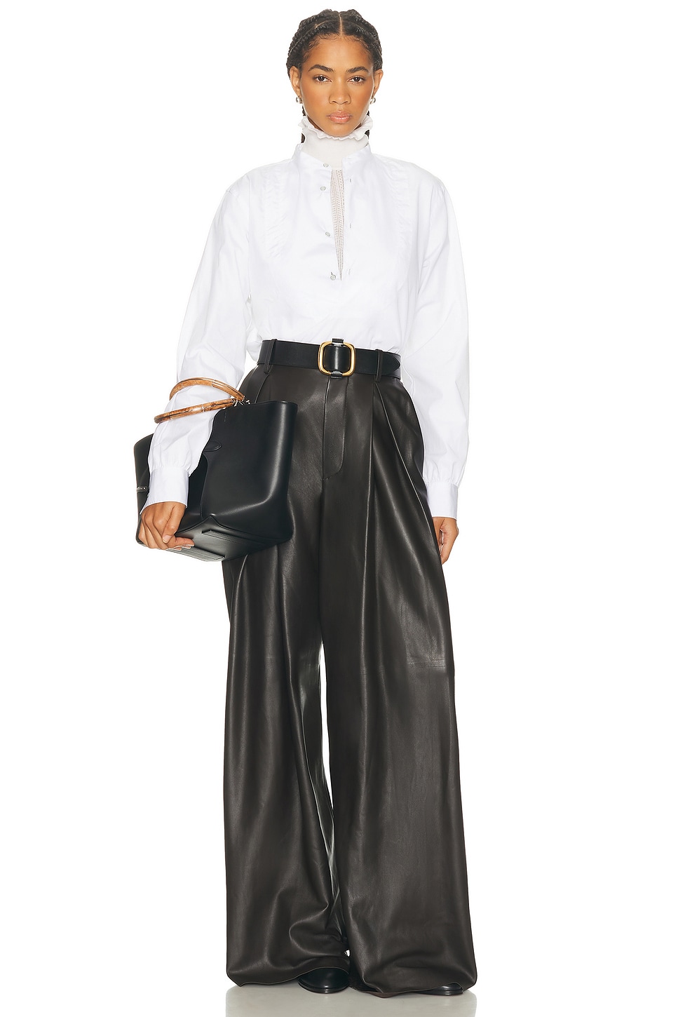 Image 1 of Ralph Lauren Collection Abbie Top in White