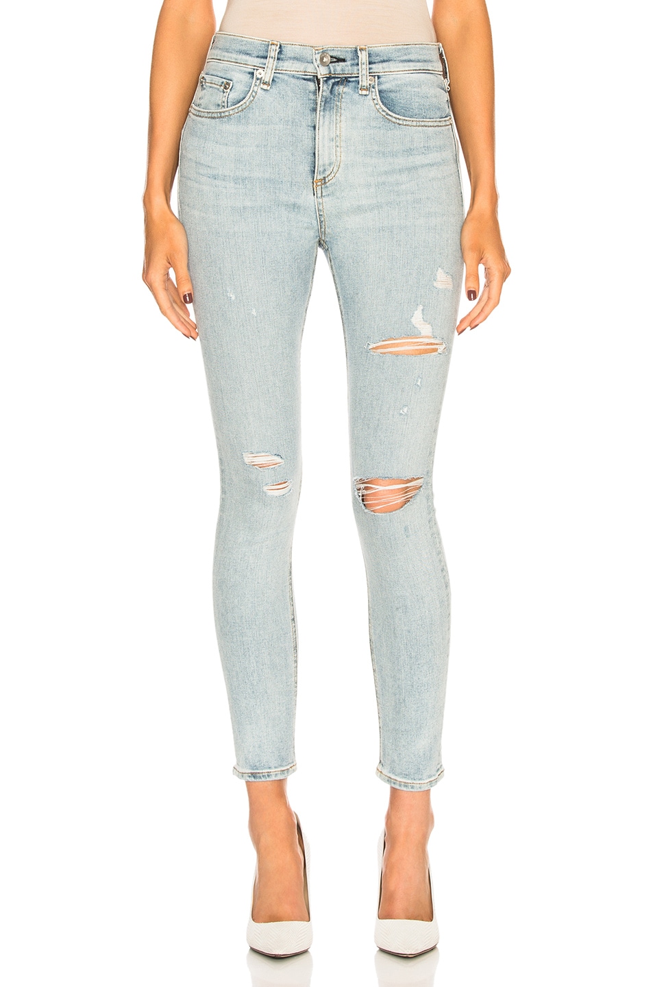 Image 1 of Rag & Bone High Rise Ankle Skinny in Norlet