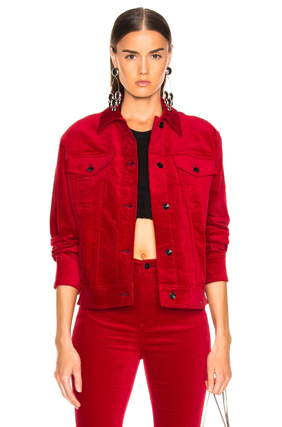 Image 1 of Rag & Bone Oversized Jacket in Red