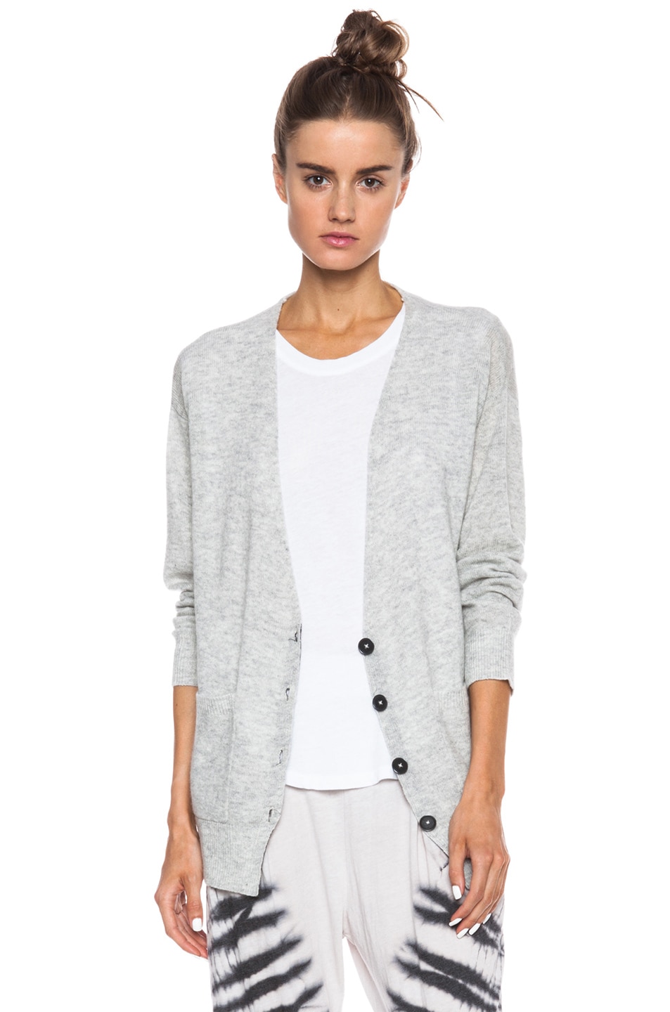 light grey boyfriend cardigan