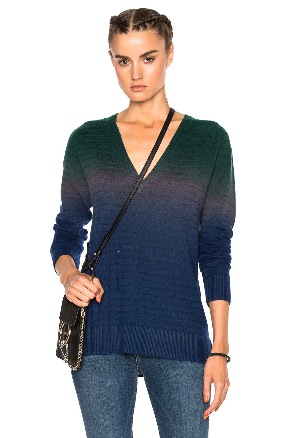 Image 1 of Raquel Allegra Pullover Sweater in Midnight Tie Dye