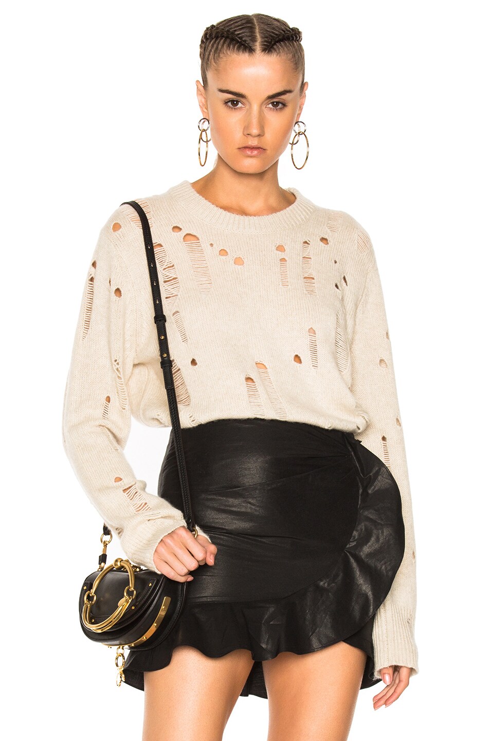 Image 1 of Raquel Allegra Oversize Pullover Sweater in Oatmeal