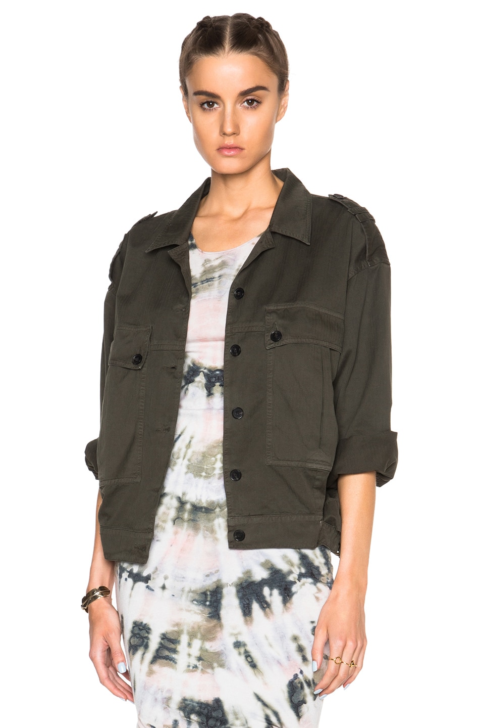 Image 1 of Raquel Allegra Military Jacket in Olive