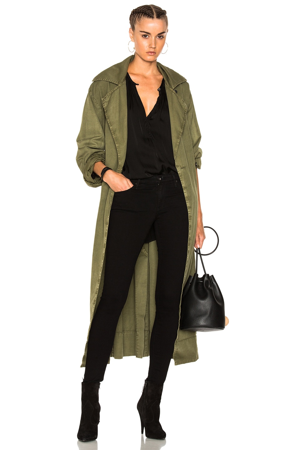 Image 1 of Raquel Allegra Oversized Duster in Army