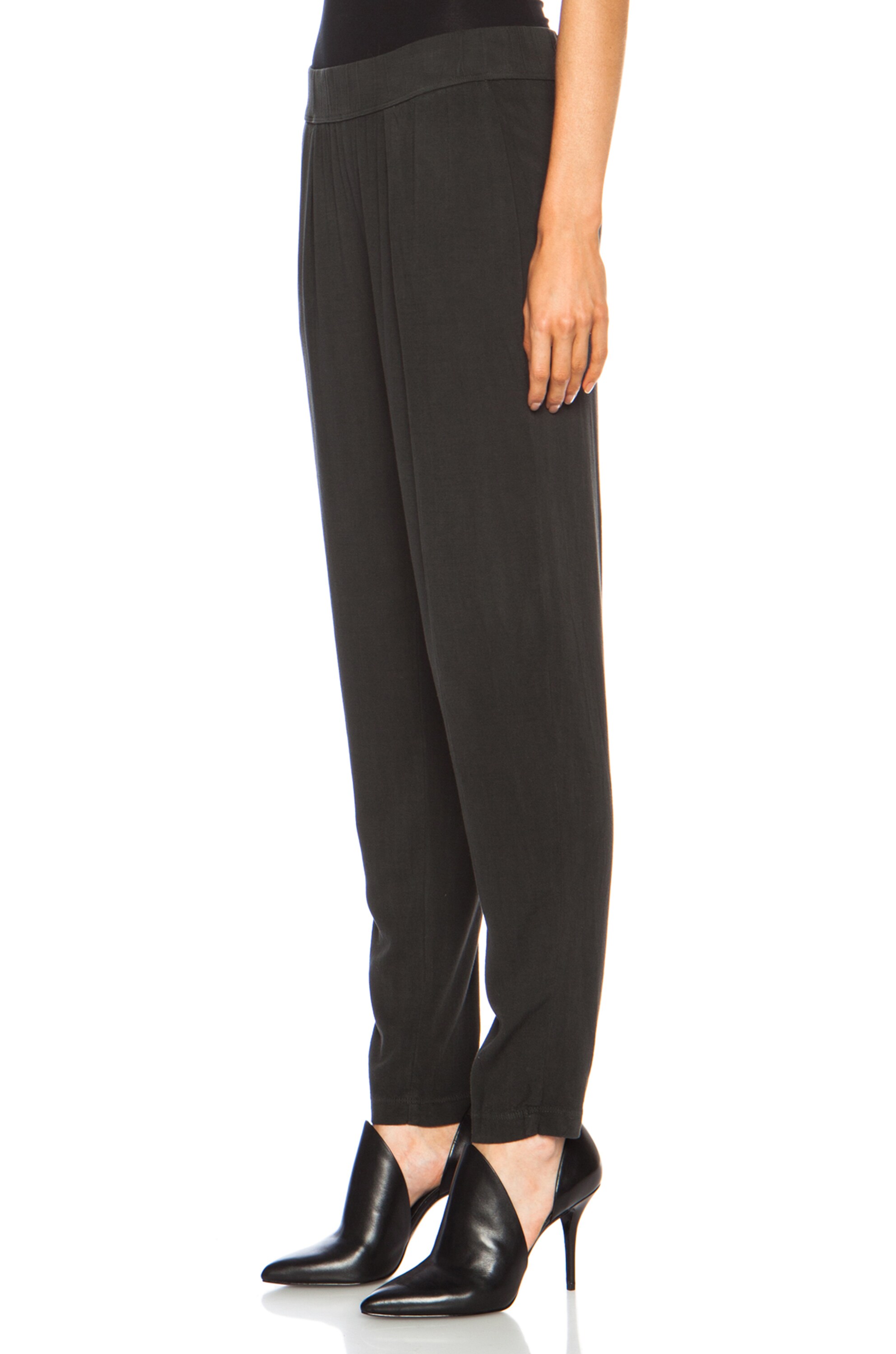 Raquel Allegra Easy Rayon-Blend Pant in Slate | FWRD