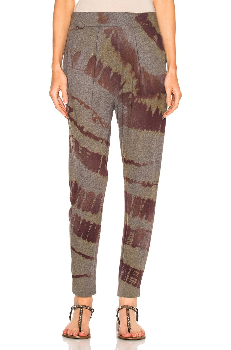 Image 1 of Raquel Allegra Easy Pant in Mulberry Tie Dye