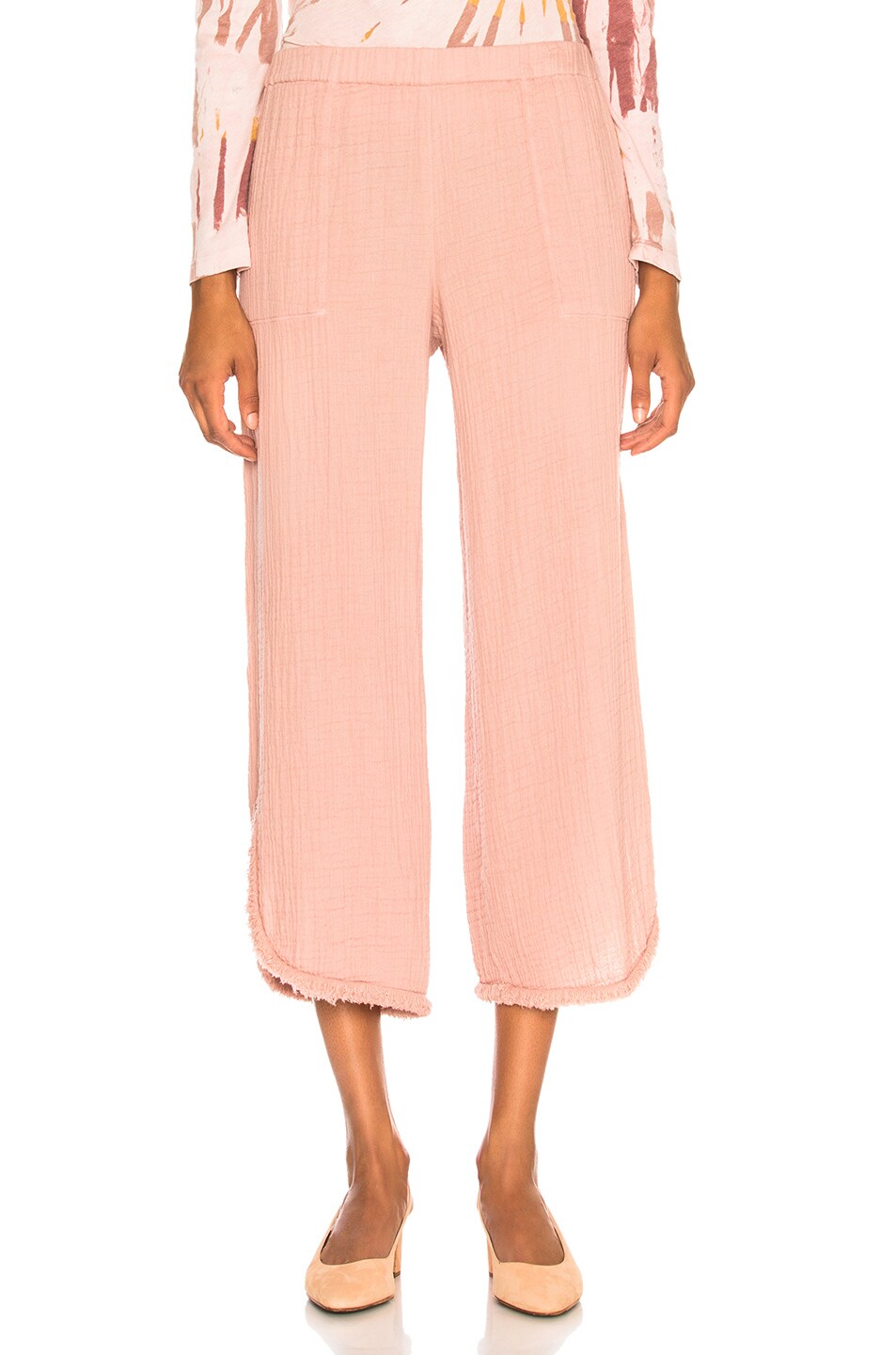 Image 1 of Raquel Allegra Cut Out Pant in Petal
