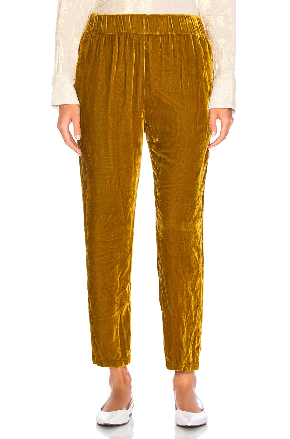 Image 1 of Raquel Allegra Ankle Pant in Gold