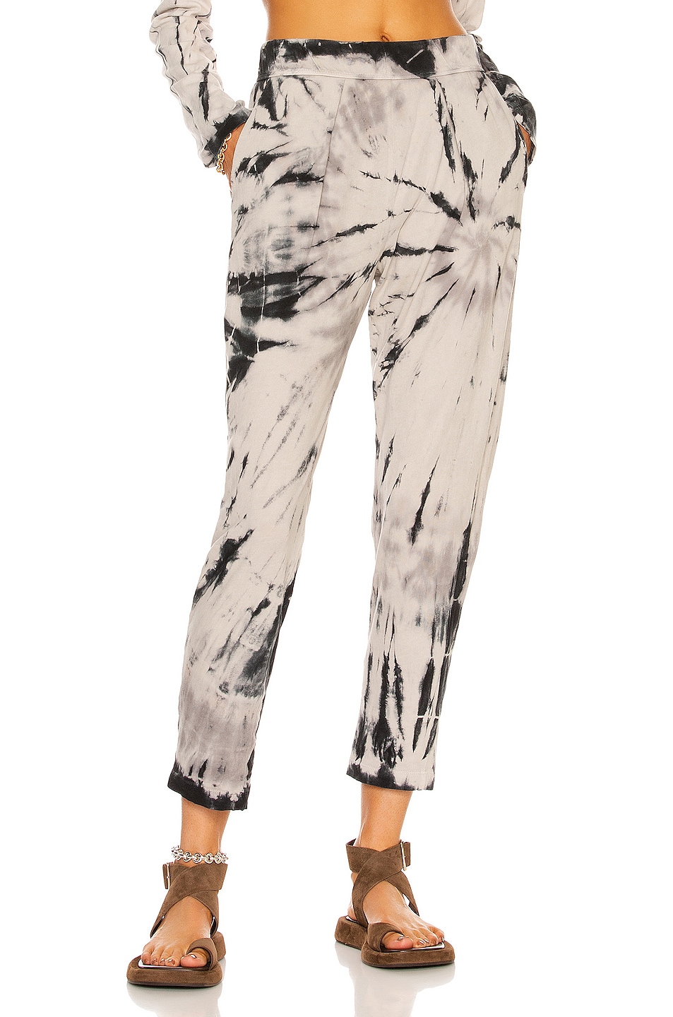 Image 1 of Raquel Allegra Easy Pant Tie Dye in Shadow Spiral