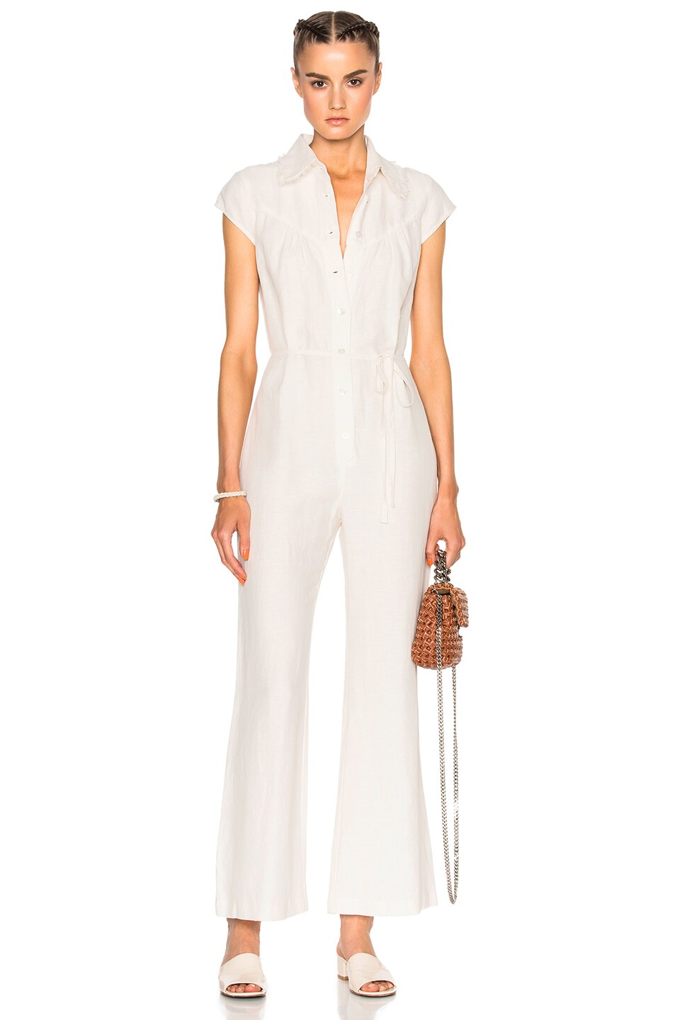 Image 1 of Raquel Allegra Jumpsuit in Dirty White