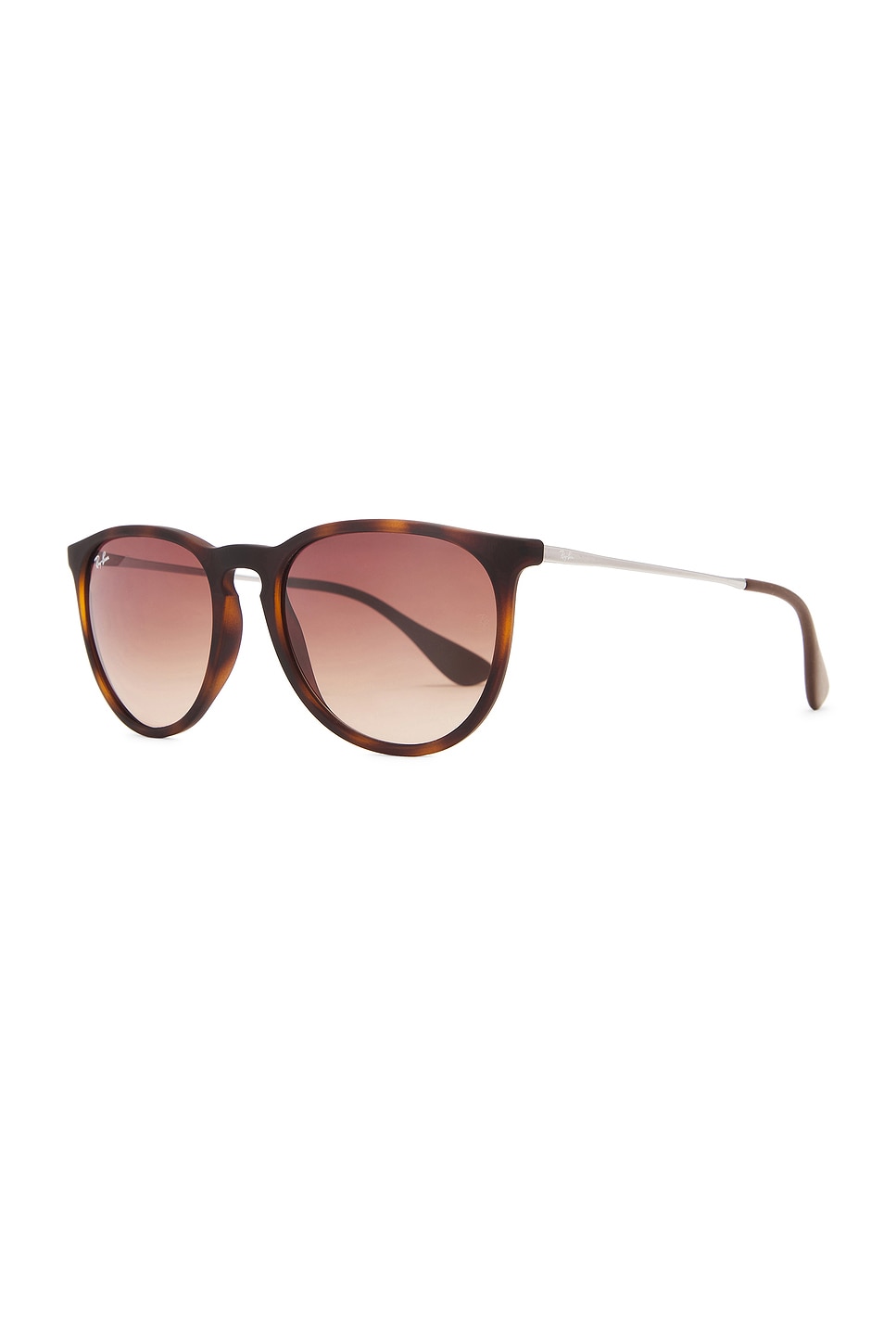 Shop Ray Ban Erika Classic Oval Sunglasses In Rubber Havana