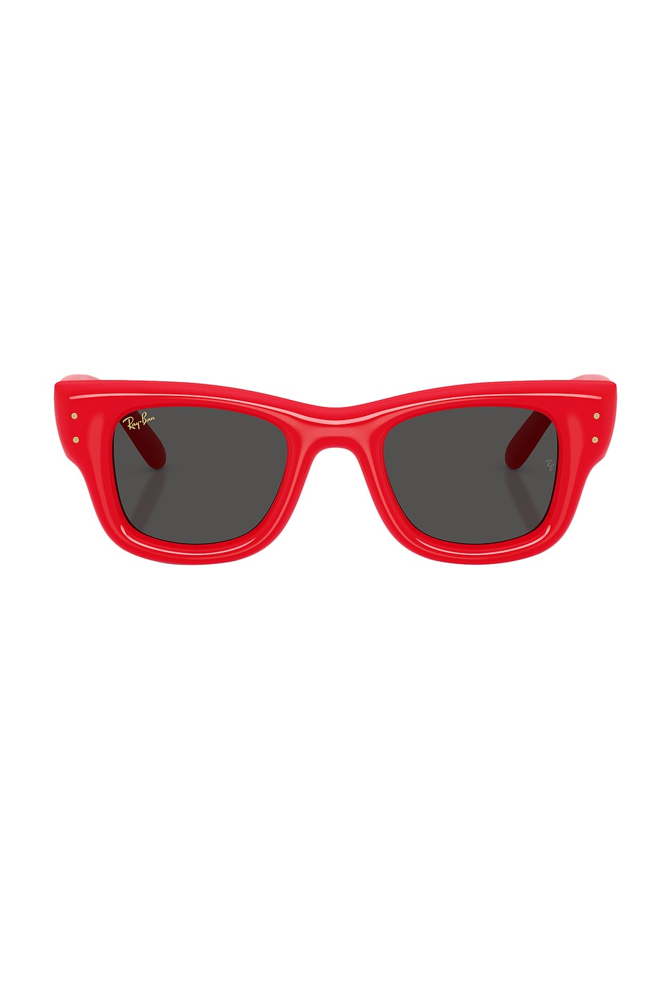 Ray Ban Rayban Rb4940 Wayfarer Puffer By Asap Rocky 683187 Lucido Rosso Sunglasses In Red