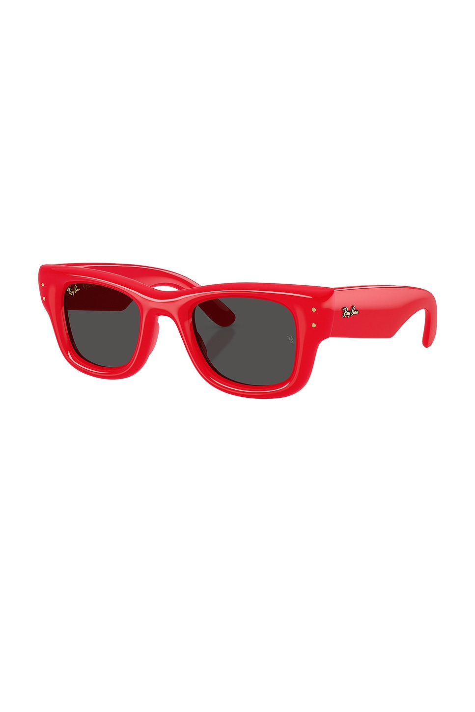 Ray Ban Rayban Rb4940 Wayfarer Puffer By Asap Rocky 683187 Lucido Rosso Sunglasses In Red