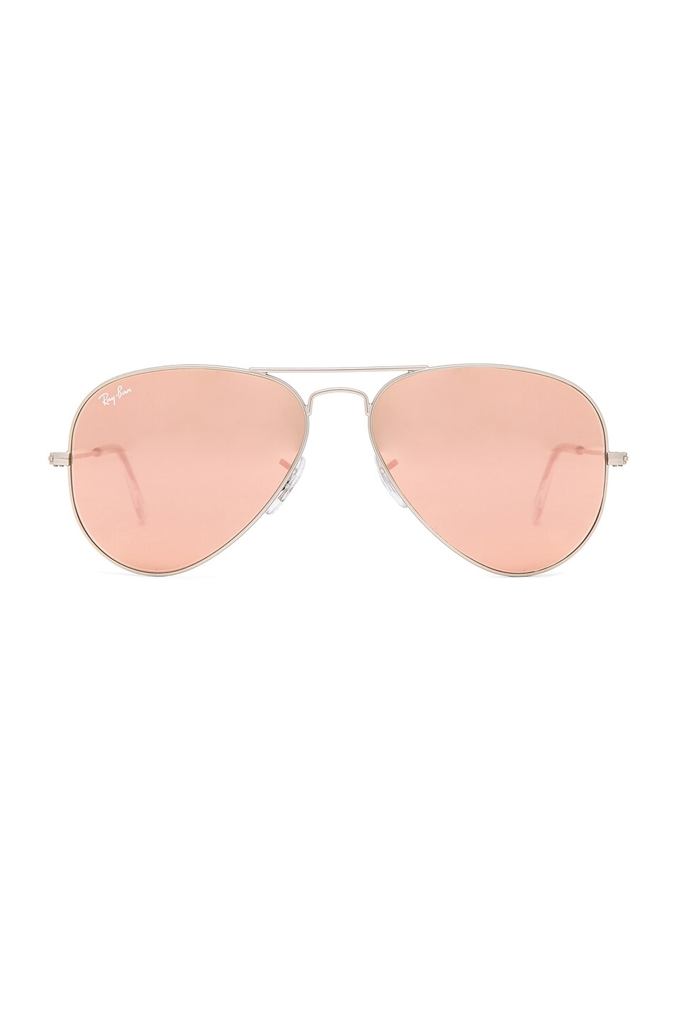 Image 1 of Ray-Ban Aviator Sunglasses in Brown & Pink