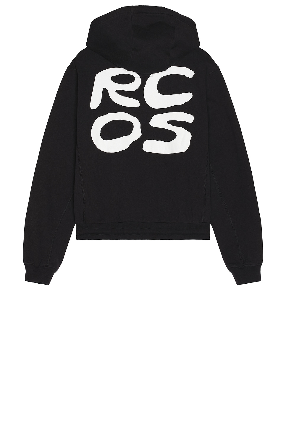 Shop Rc Outdoor Supply Stack Logo Zip Up Hoodie In Black