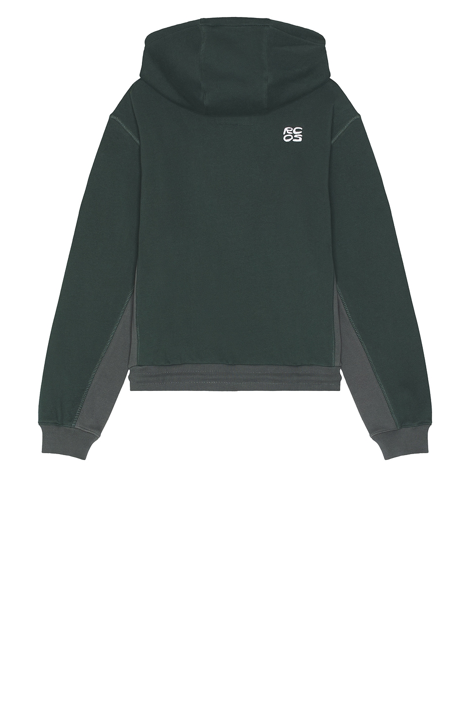 Shop Rc Outdoor Supply Stack Logo Embroidered Hoodie In Forest Green