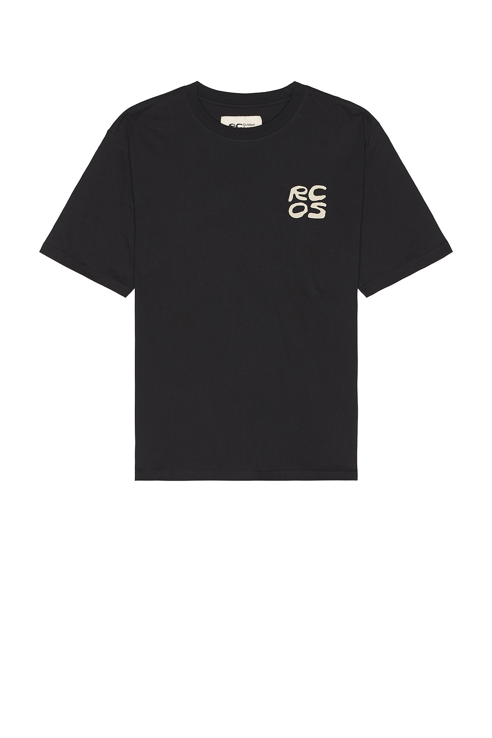 Shop Rc Outdoor Supply Stack Logo Short Sleeve T-shirt In Black