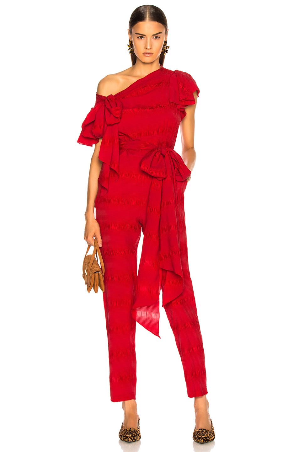 Image 1 of Rachel Comey Stance Jumpsuit in Red