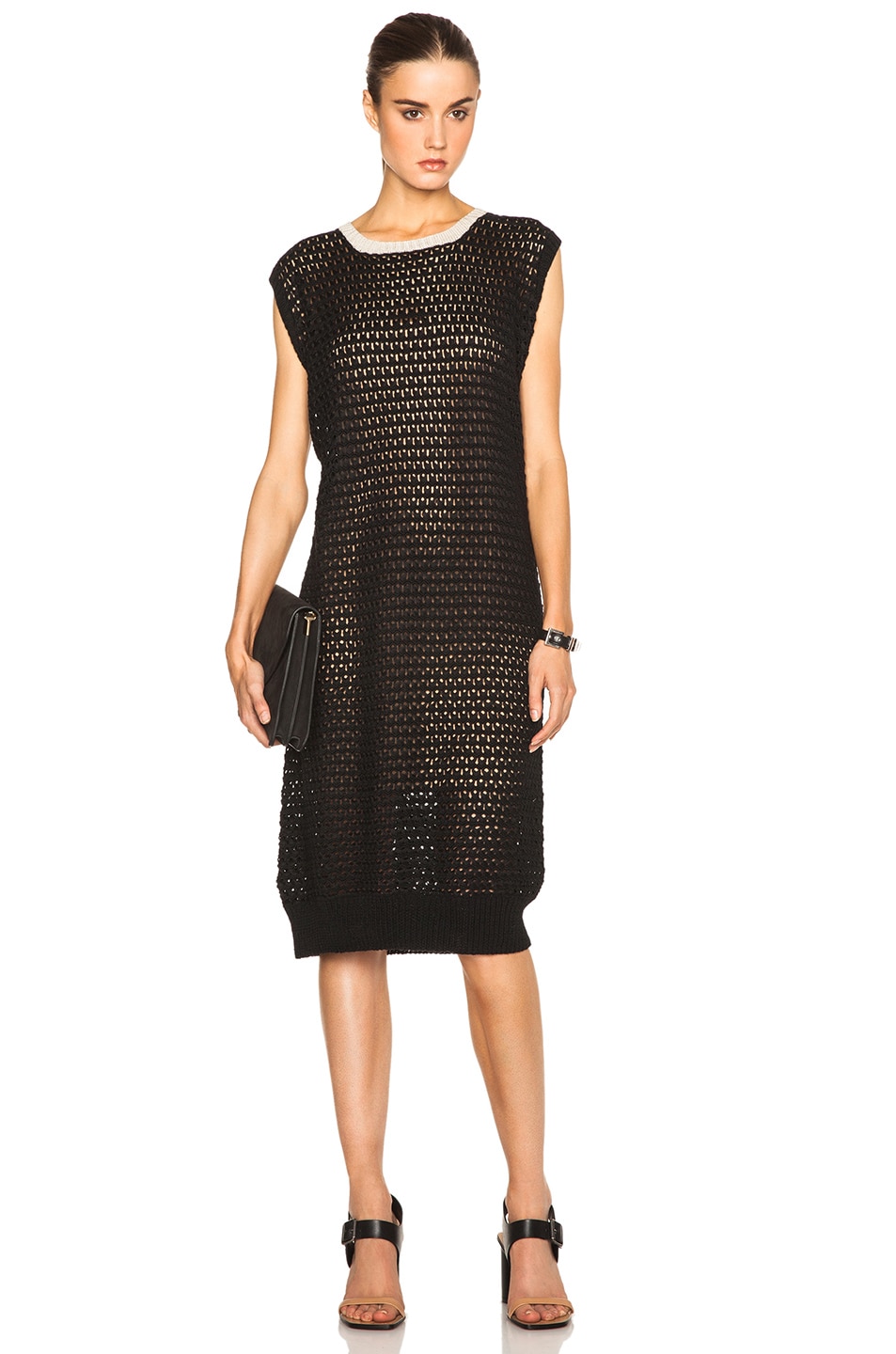 Image 1 of Rachel Comey Crochet Dress in Black