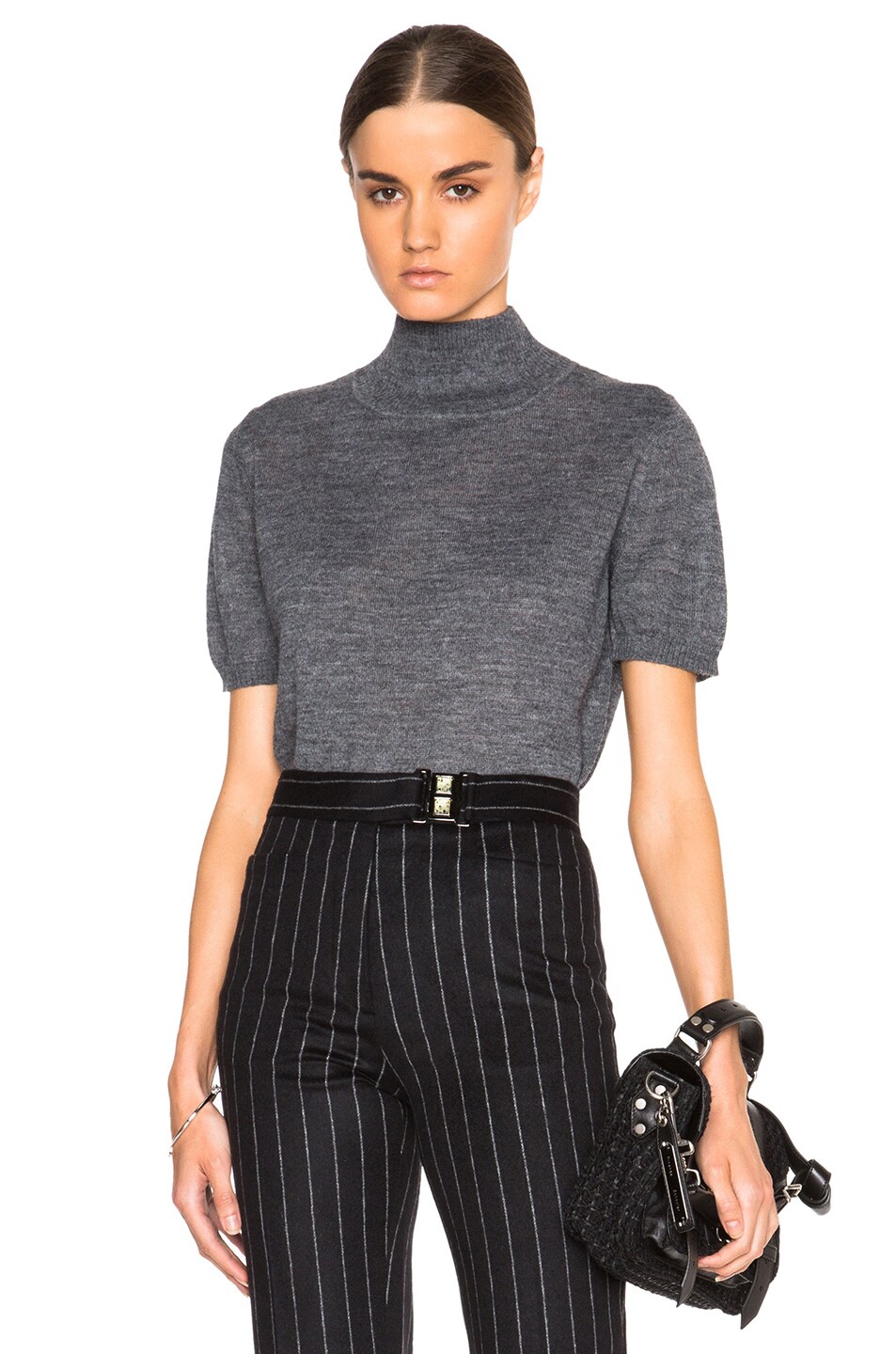 Image 1 of Rachel Comey Cropped Sweater in Charcoal