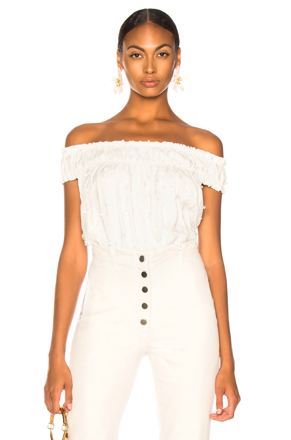 Image 1 of Rachel Comey Roaming Top in Off White