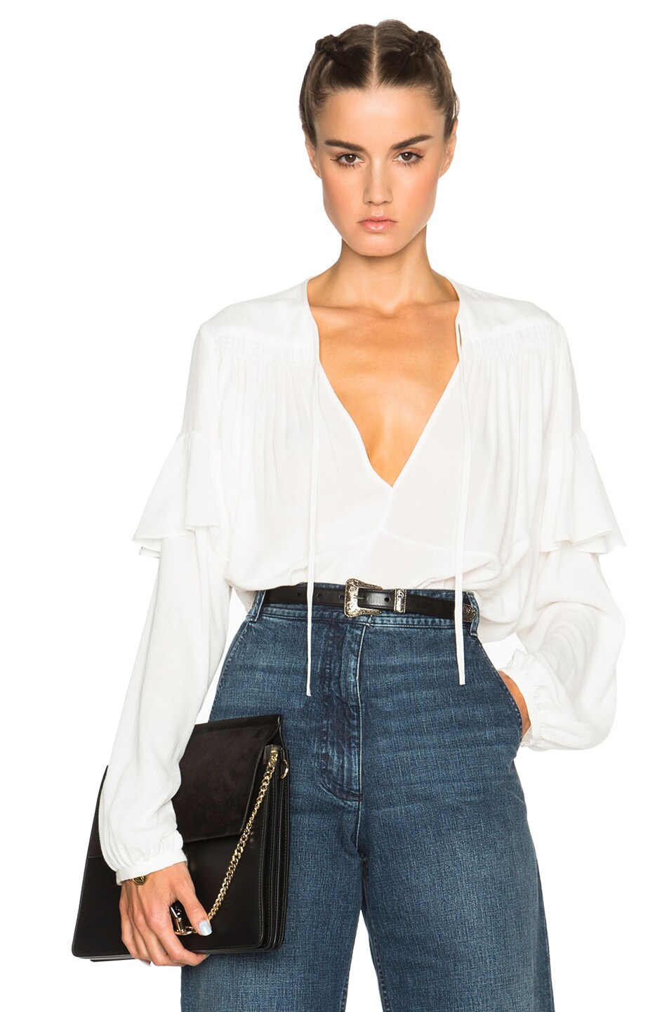 Image 1 of Rachel Comey Willow Top in White
