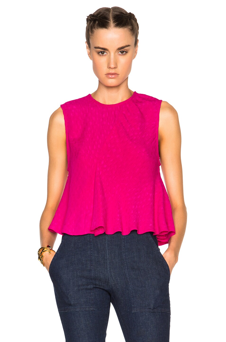 Image 1 of Rachel Comey Lovell Top in Hot Pink