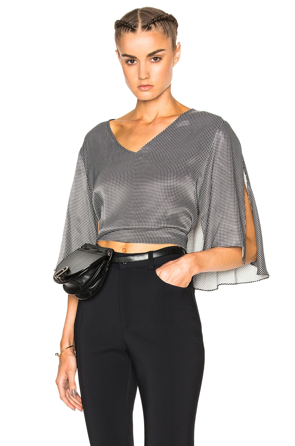 Image 1 of Rachel Comey Plume Top in Black & White