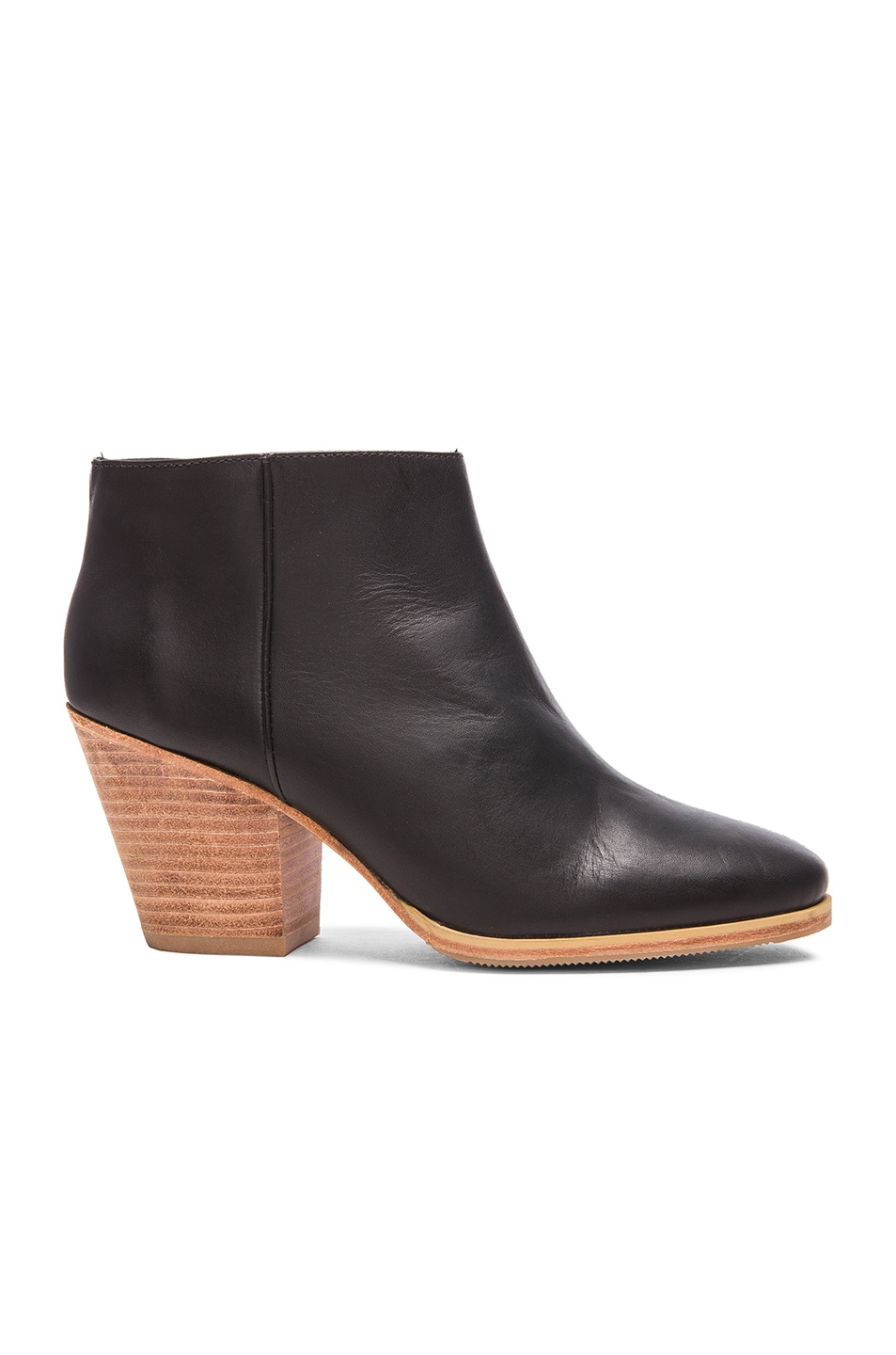 Image 1 of Rachel Comey Mars Leather Booties in Black & Natural