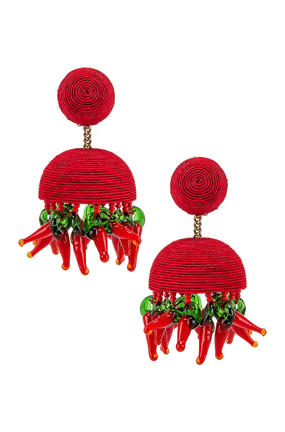 Rebecca De Ravenel Accessories REBECCA DE RAVENEL PAPRIKA EARRINGS IN RED.