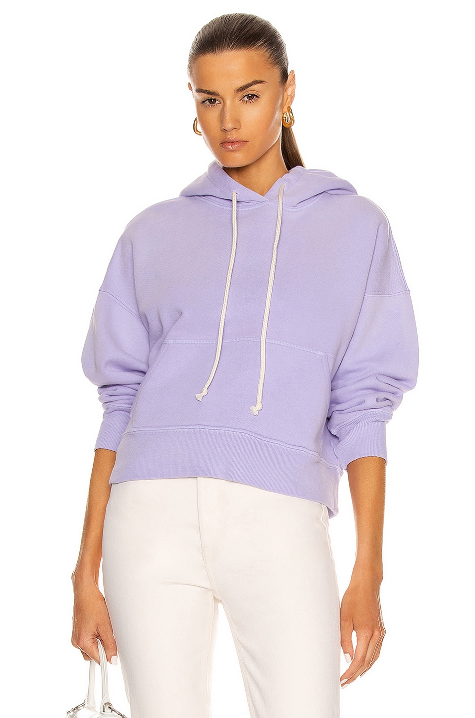 Image 1 of RE/DONE Classic Hoodie Sweatshirt in Faded Orchid