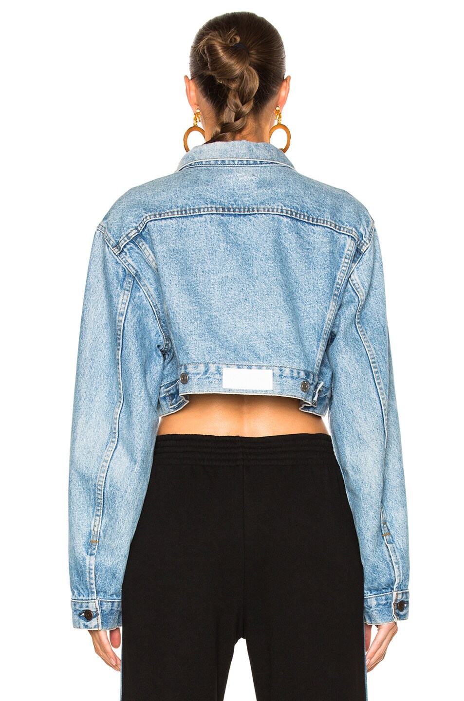 redone cropped denim jacket
