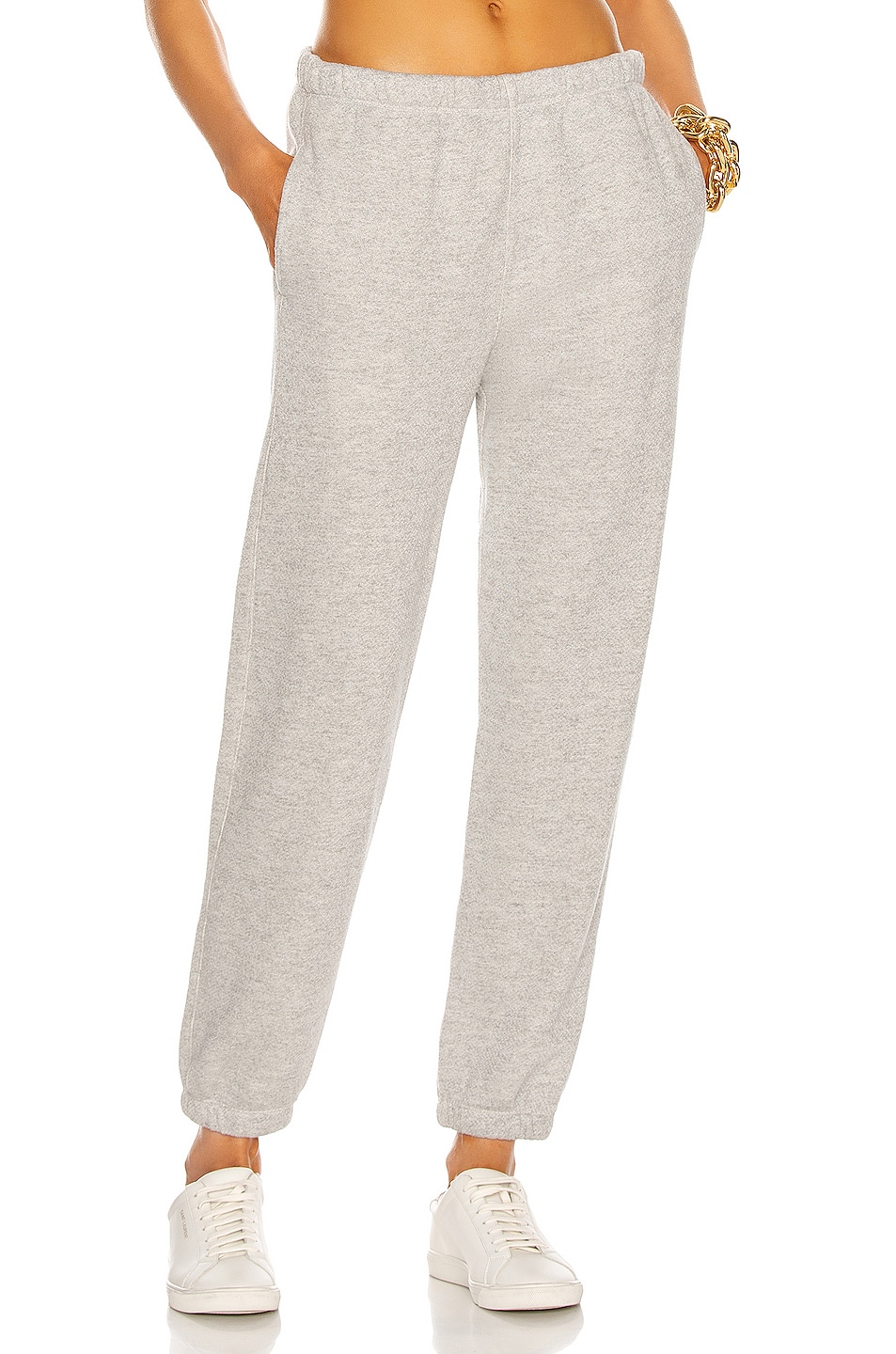 Image 1 of RE/DONE 80's Sweatpant in Heather Grey