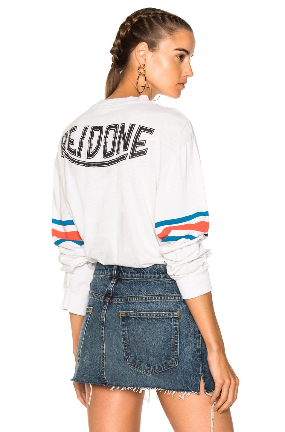 Image 1 of RE/DONE Graphic Tee Long sleeve in Vintage White