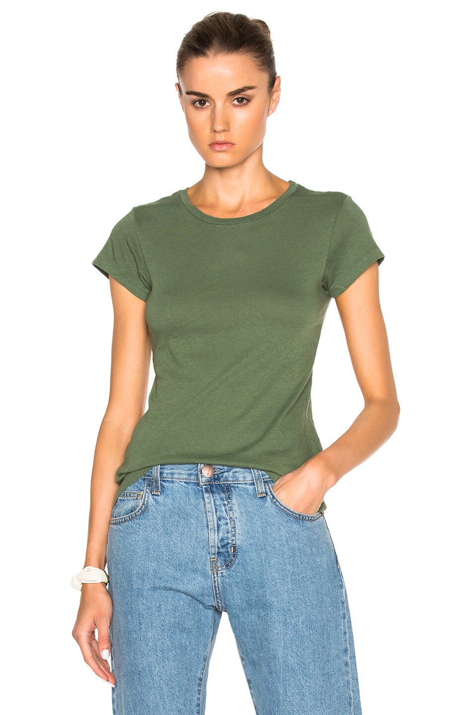 Image 1 of RE/DONE Slim Tee in Jungle