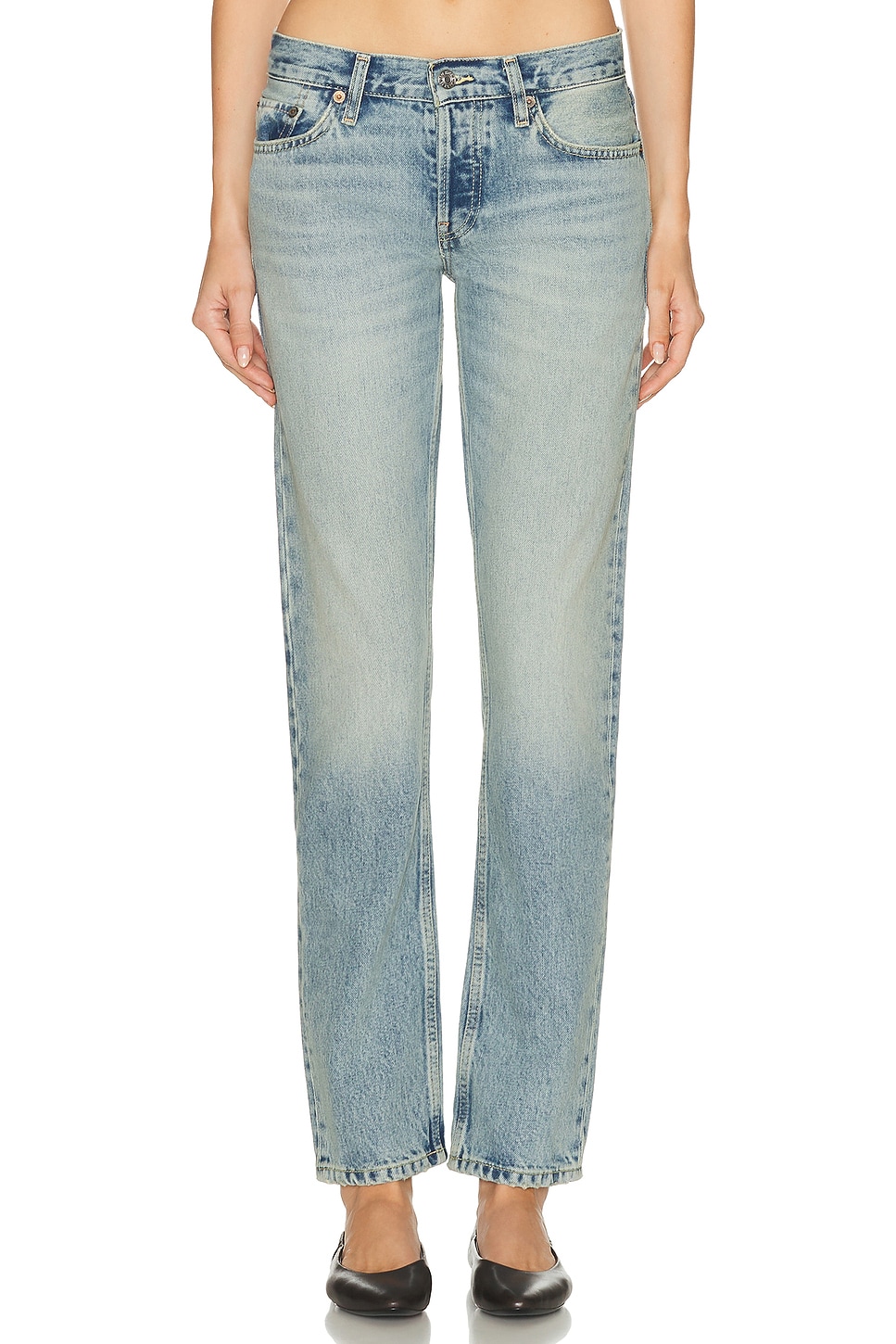 Image 1 of RE/DONE The Slim Cig Jeans in Opal Indigo