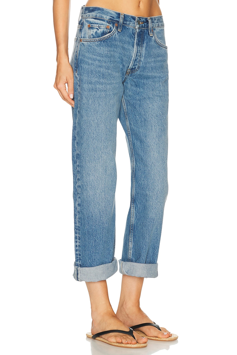 RE/DONE Beau Jean Cuffed Boyfriend Jeans | Thumbnail 4