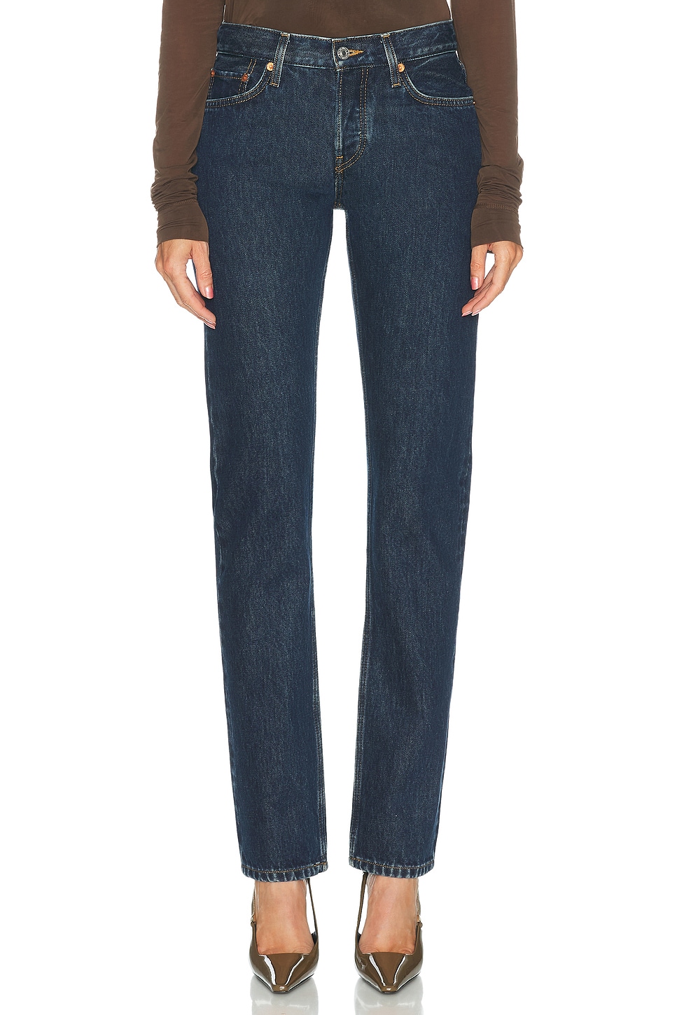 RE/DONE Slim Cig Straight Leg Jeans